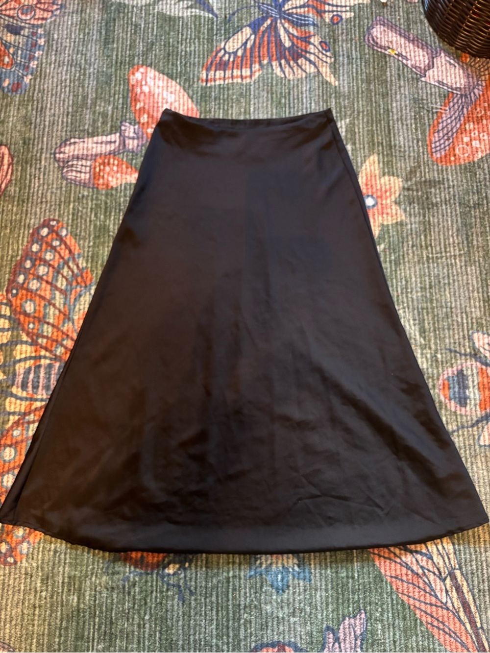 SHEIN Black A-Line Maxi Skirt
